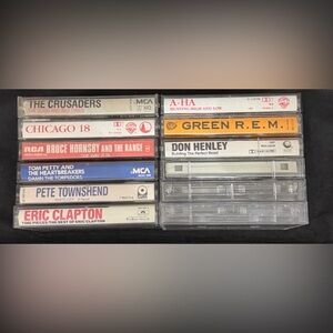 Vintage 80’s cassette tapes- Misc  - set of 12 Tapes